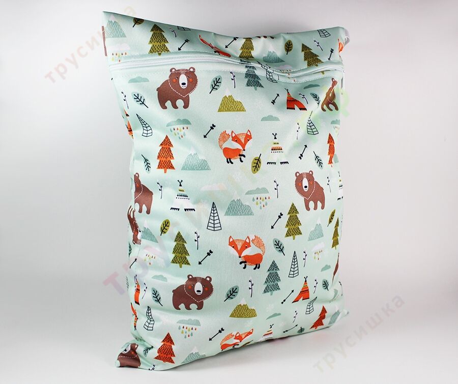 Непромокаемая сумочка Лиса и медведь (классика)