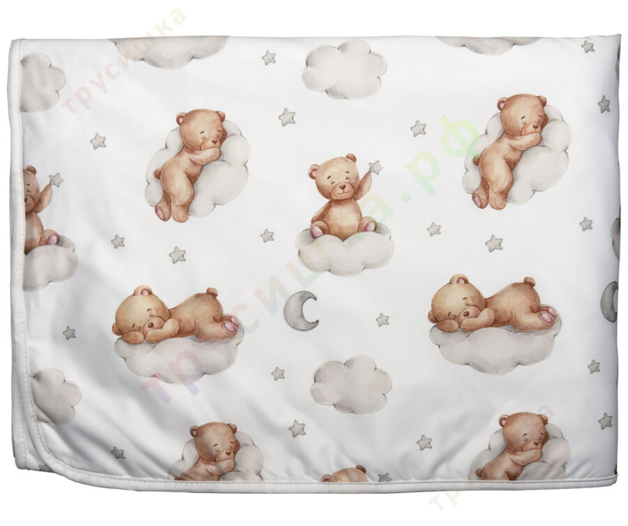 Впитывающая пеленка Медвежонок (бамбук-уголь) 100x145